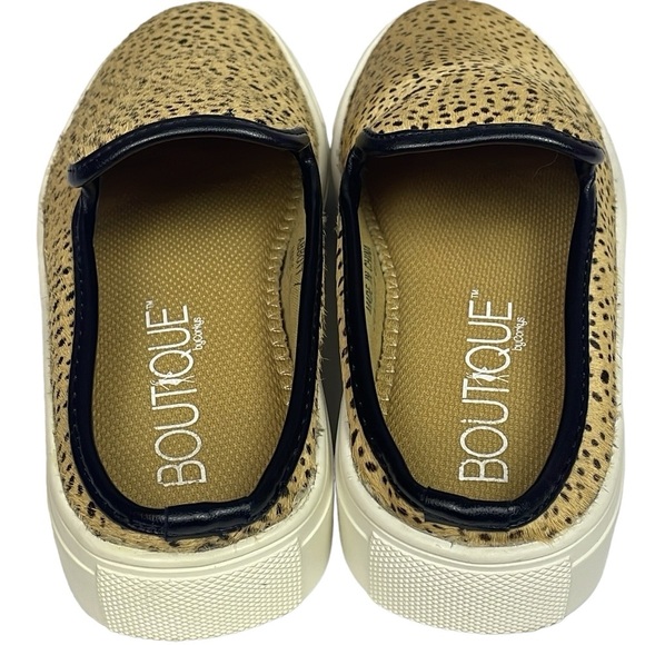 EUC Boutique By Corkys “Abbott” Tan Leopard Print Slides Women’s Size 7 - Picture 3 of 8